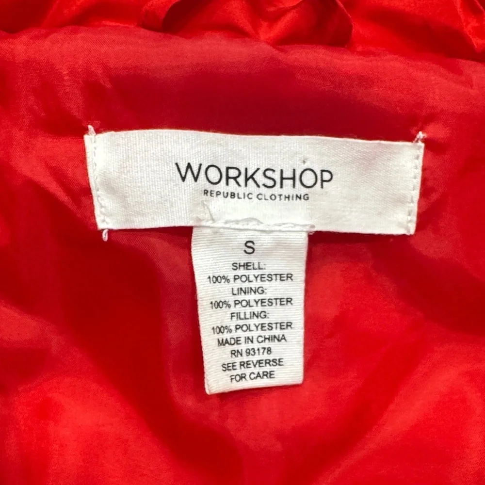 Workshop Republic Clothing Vibrant Red Outerwear